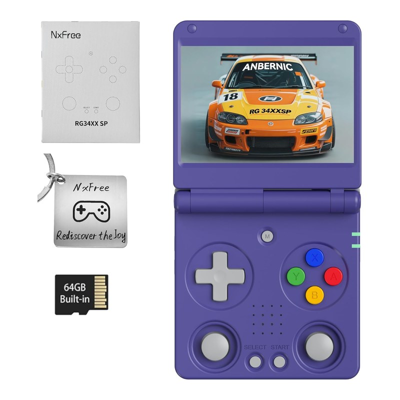 Anbernic RG34XXSP, console rétro portable