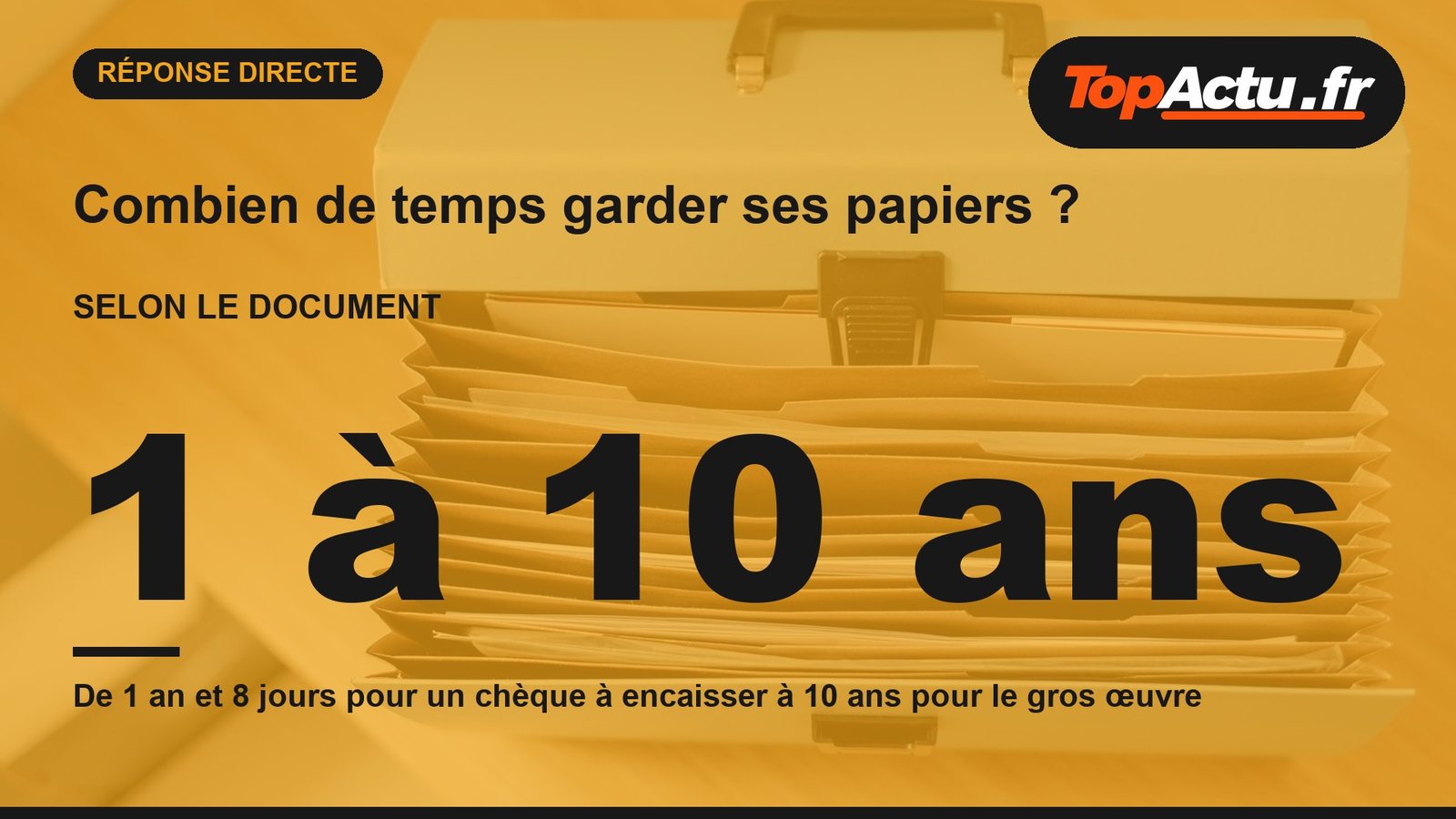 Combien de temps garder ses papiers ? : : 1 à 10 ans, image à la une