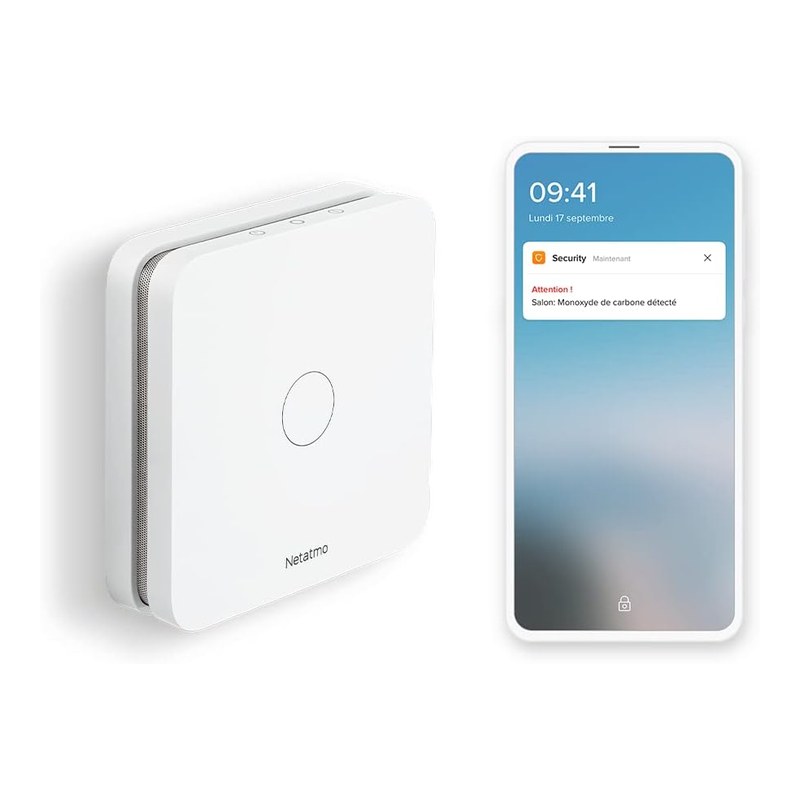 Netatmo, détecteur de monoxyde de carbone connecté