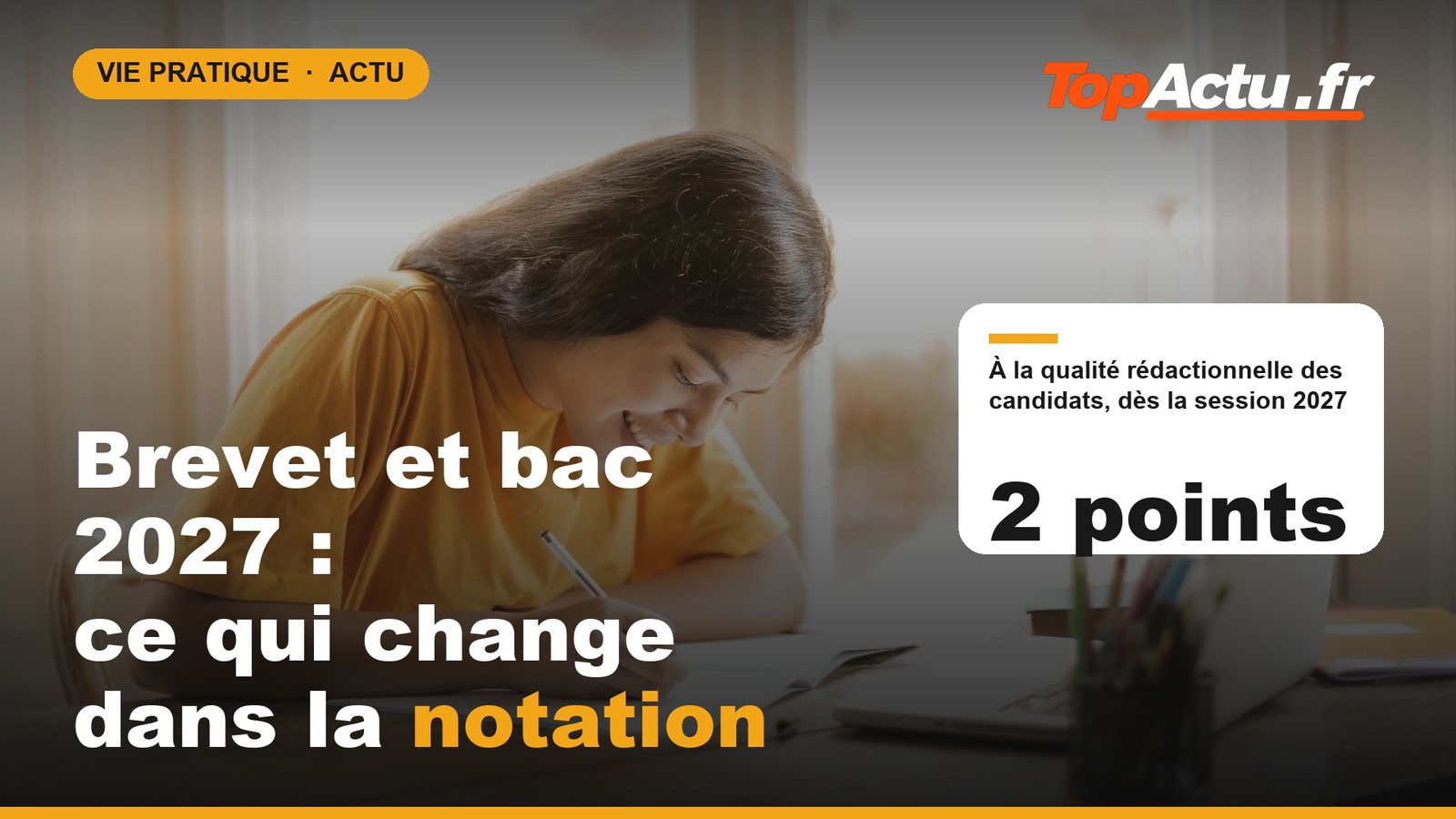 Brevet et bac 2027 : ce qui change dans la notation : 2 points, image à la une
