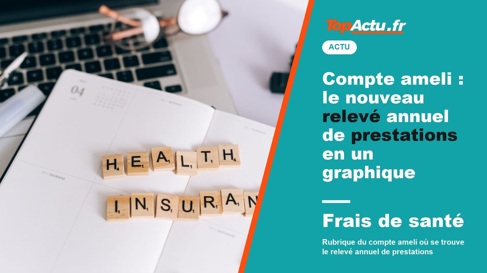Compte ameli : le nouveau relevé annuel de prestations en un graphique : Frais de santé, image à la une