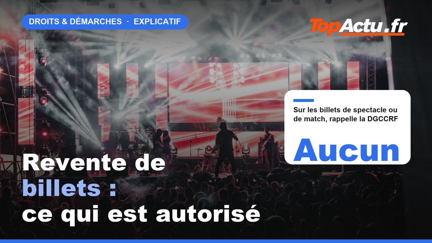 Revente de billets : ce qui est autorisé : Aucun, image à la une