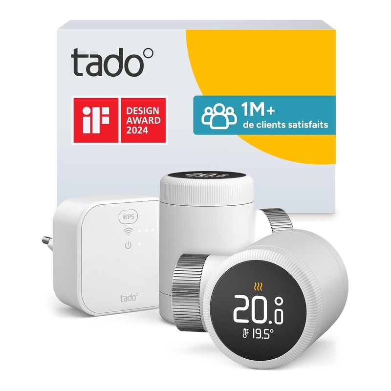 Tado° Smart Thermostat X, kit de démarrage, thermostat connecté