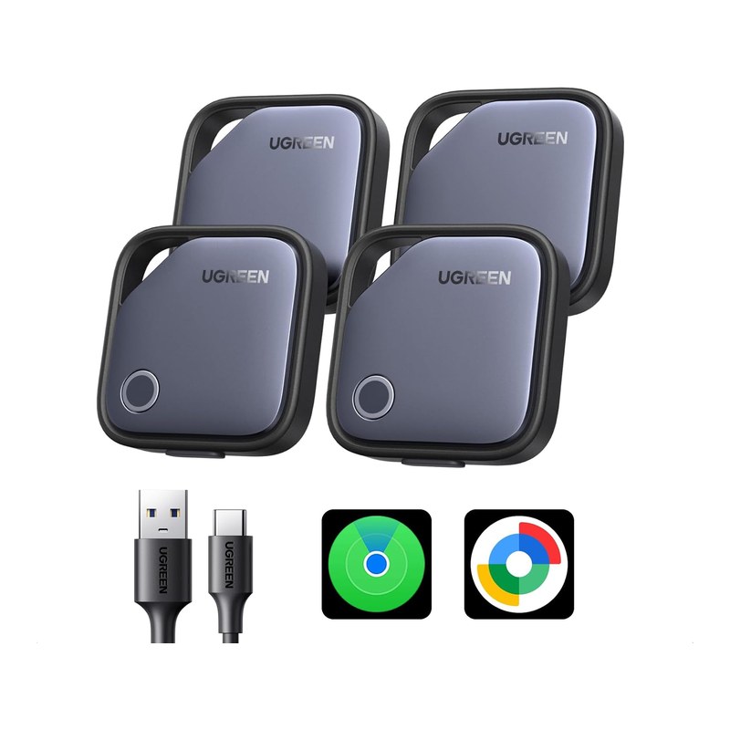 Lot de quatre traceurs UGREEN FineTrack Duo Tag